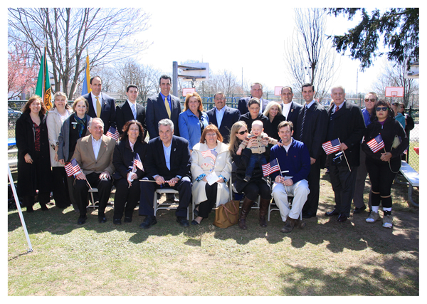 members of the Massapequa community and area officials 